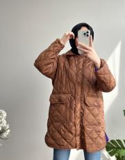 kahve cepli kısa mont