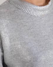 gümüş varaklı triko kazak 2