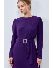 mor beli kemerli abiye 3