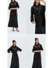 siyah pulpayet gömlek