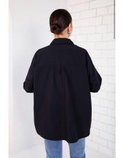 siyah basic poplin gömlek 3