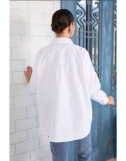 beyaz basic poplin gömlek 3