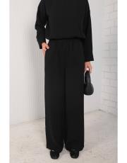 siyah krep pantolon