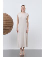 bej kolu büzgülü uzun içlik