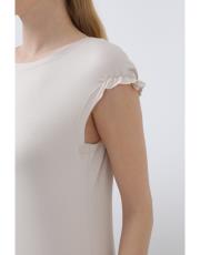 bej kolu büzgülü uzun içlik 2