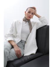 ekru keten blazer ceket 2