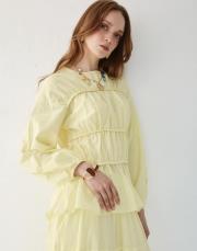 sarı pamuk vual etekli takım 3