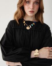 siyah pamuk vual etekli takım