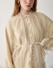 bej organze gömlek 3