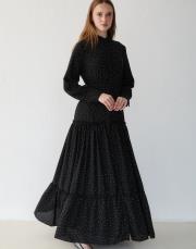 siyah taşlı elbise