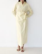 sarı poplin elbise 3