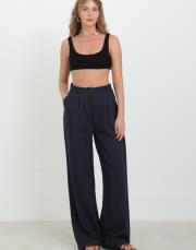 lacivert palazzo keten pantolon