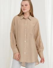 bej rayon gömlek