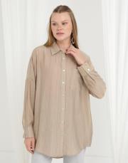 bej rayon gömlek 3