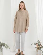 bej rayon gömlek 4