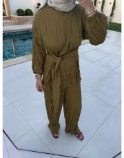 yağ yeşili saten crash takım 2