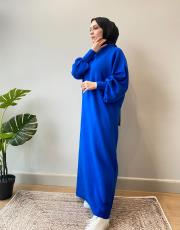 saks balon kol elbise 2