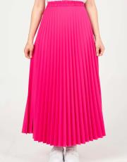 fuşya piliseli etek