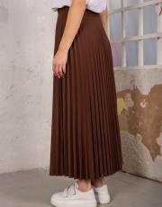 kahve piliseli etek 2